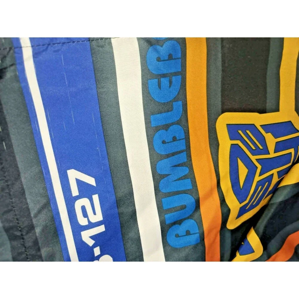Transformers Bumblebee Twin Flat Sheet Hasbro Autobot Resistance Blue Yellow